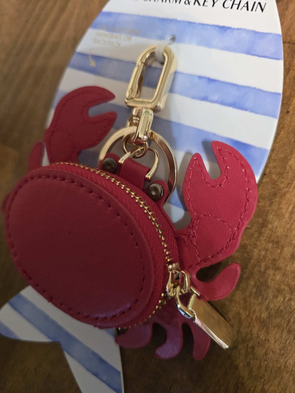 Piper Crab Bag Charm & Key Chain - Picture 2 of 4